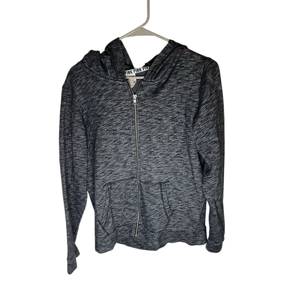 Victoria's Secret PINK Women's Gray Zip-Up Hoodie Jacket Size M